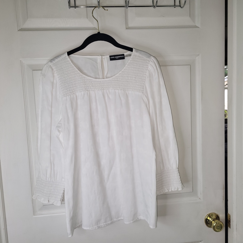 Karl Lagerfeld White Women's Top